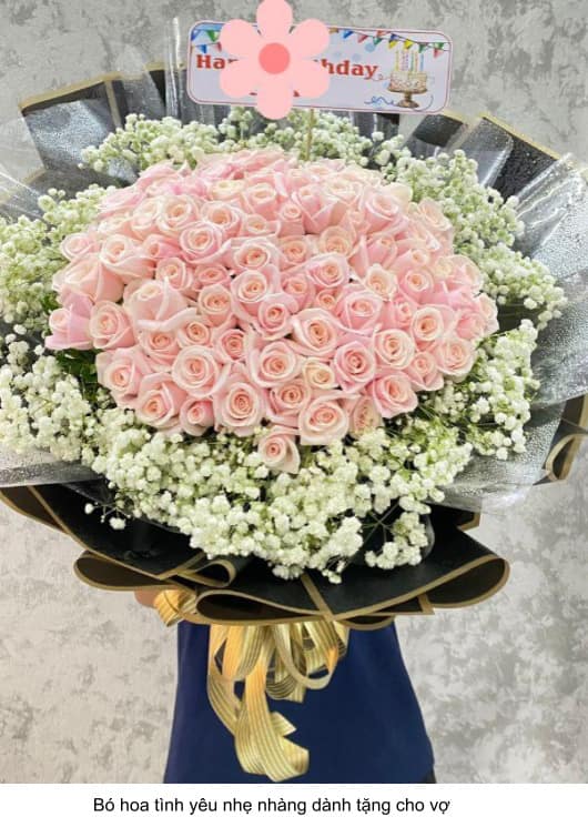 bó hoa tình yêu đẹp