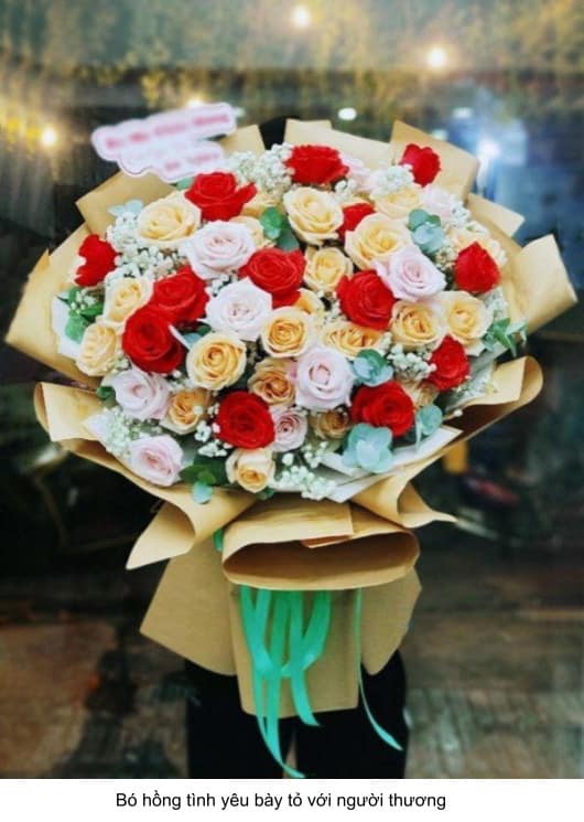 những bó hoa tình yêu đẹp nhất