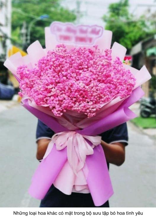 bó hoa hồng tình yêu