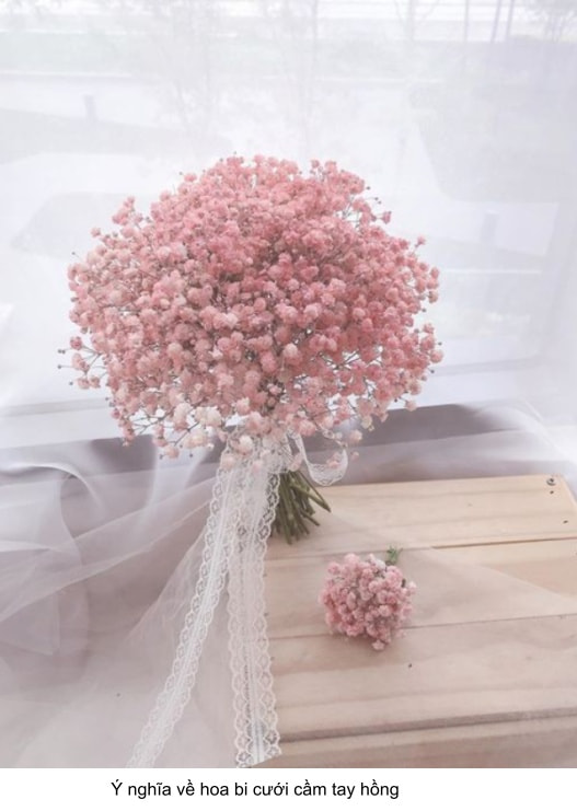 hoa bi cưới cầm tay thơm ngát