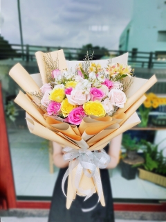 Bó Hoa Hồng Đỏ Nhỏ Tặng Người Yêu