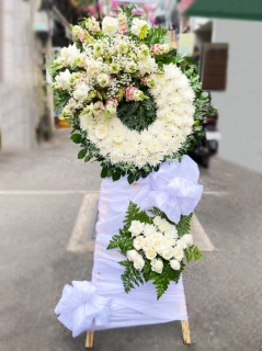 Kệ Hoa Tang Tông Trắng Hiện Đại