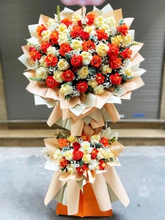 Kệ Hoa Khai Trương Công Ty Tông Đỏ