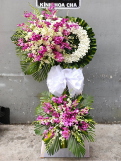 Kệ Hoa Phúng Điếu Tông Trắng